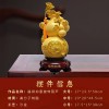 跨境沙金福禄树脂摆件家居装饰品客厅办公室开业风水葫芦摆件批发