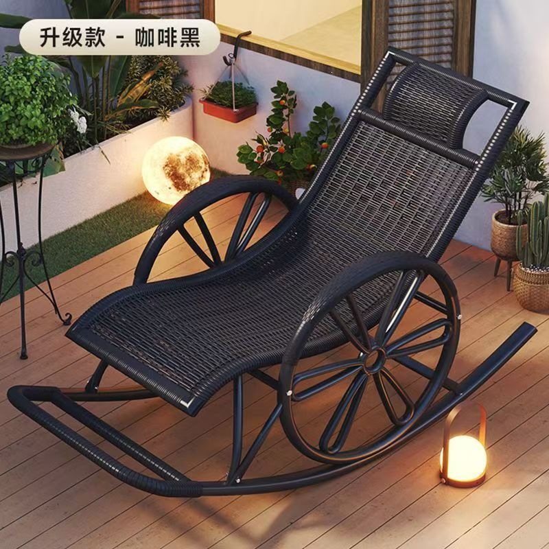 摇摇椅躺椅成人藤编椅午休阳台家用休闲可睡觉客厅老人专用逍遥椅