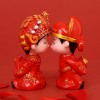 新婚结婚娃娃礼物送新人摆件礼品工艺创意家居搪胶工艺品一对实用