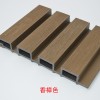 室外木塑外墙护墙板 二代WPC木塑格栅户外塑木共挤长城板轻奢pvc