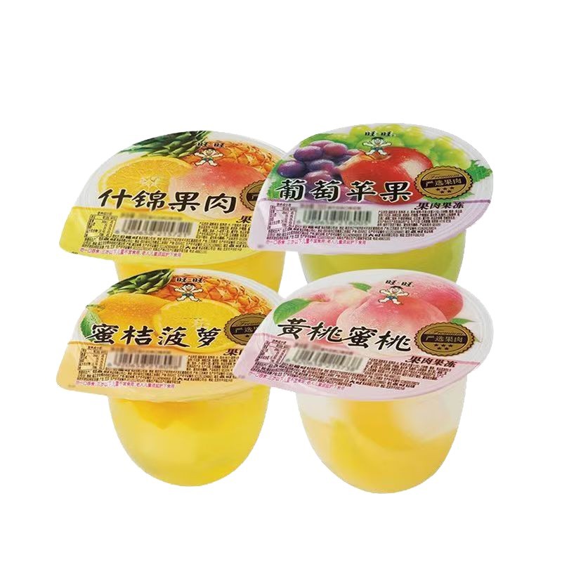旺旺果肉果冻178g吸吸果冻多口味大杯装休闲食品儿童解馋零食批发