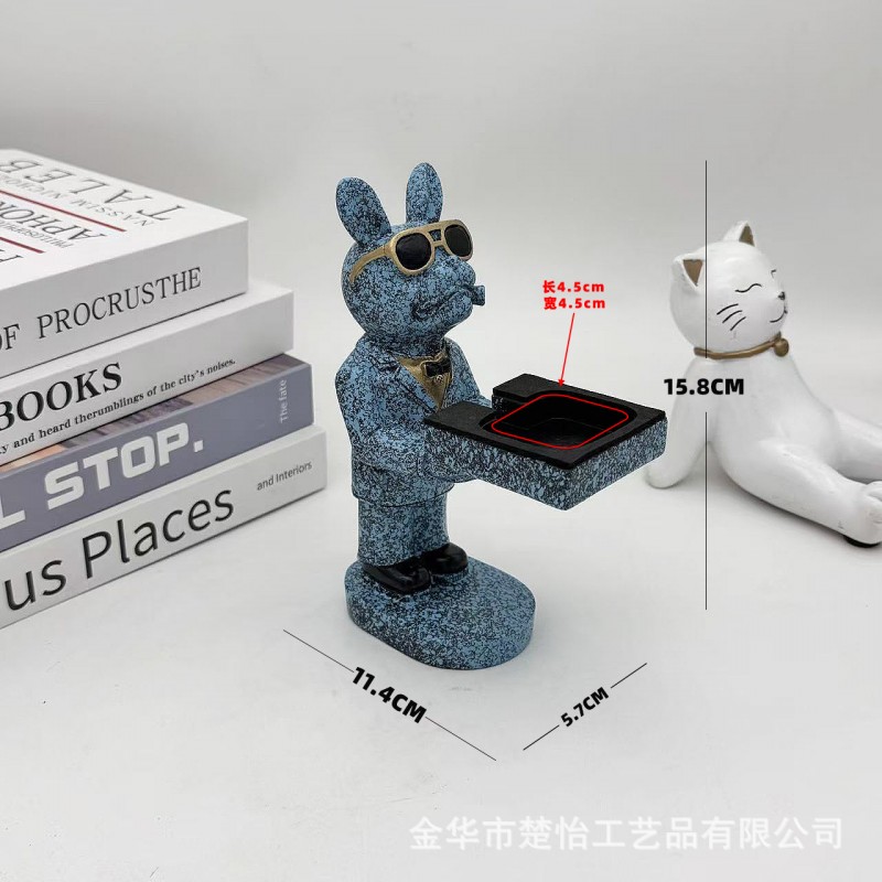 宇航员手表架装饰摆件老爷爷表台iWatch座托盘手表树脂展示架桌面
