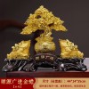 财源广进金蟾沙金树脂酒柜摆件高级感中式开业乔迁礼物装饰品摆饰