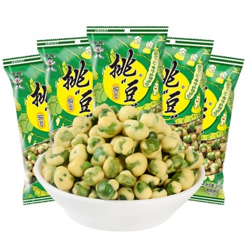 旺旺挑豆豌豆5g*包坚果炒酒食休闲零食小吃点心膨化豆子