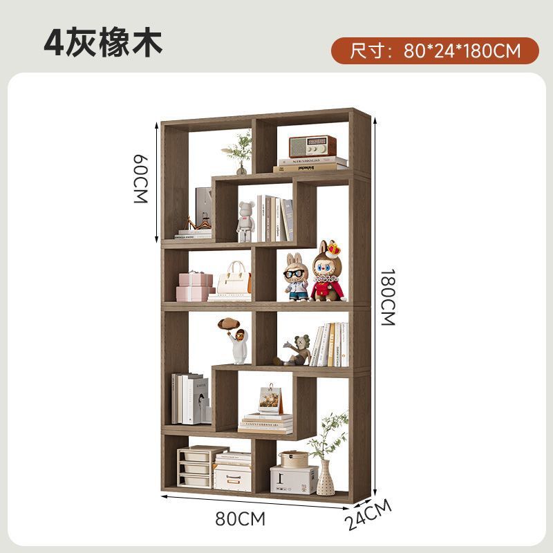简约落地组合书架书柜创意转角柜卧室落地柜简易置物架隔断展示架