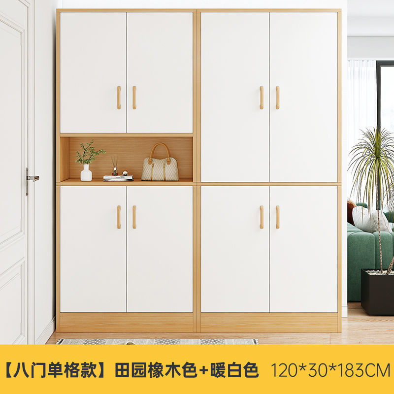 鞋柜家用门口大容量入户门玄关柜一体隔断靠墙收纳储物柜加高鞋架