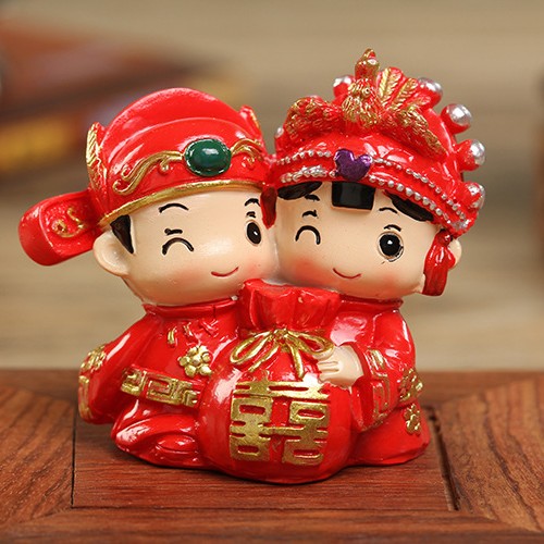 婚庆结婚工艺品新郎新娘百年好合婚礼布置摆件婚房桌面家居装饰品