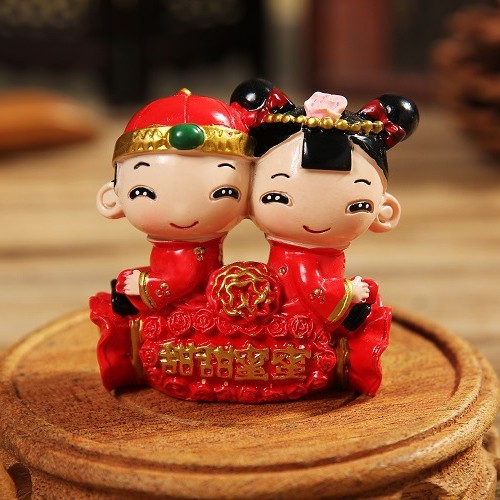 婚庆结婚工艺品新郎新娘百年好合婚礼布置摆件婚房桌面家居装饰品