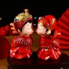 新婚结婚娃娃礼物送新人摆件礼品工艺创意家居搪胶工艺品一对实用