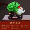 百财如意玉白菜招财摆件工艺品树脂办公室装饰品发财开业大吉礼物