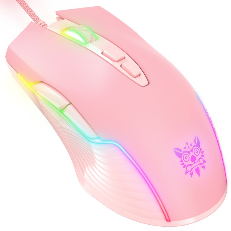 跨境新品 ONIKUMA CW905有线鼠标游戏电竞鼠标七档DPI可调RGB发光