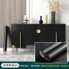 跨境自粘黑色墙纸防水家具翻新即时贴橱柜桌面翻新壁纸 家具改色