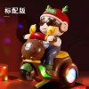 跨境儿童特技电动三轮车可爱小熊萌趣动感摩托车灯光音乐电动玩具