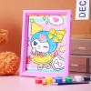DIY相框涂色画儿童学生女孩可爱填色涂鸦水彩画校门口地摊小玩具