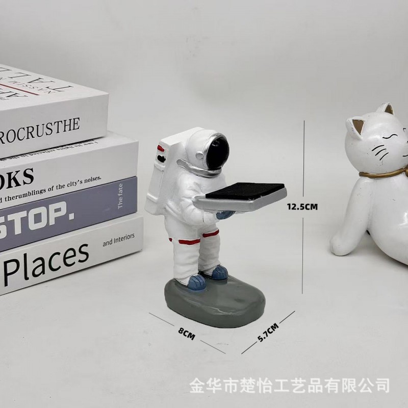 宇航员手表架装饰摆件老爷爷表台iWatch座托盘手表树脂展示架桌面