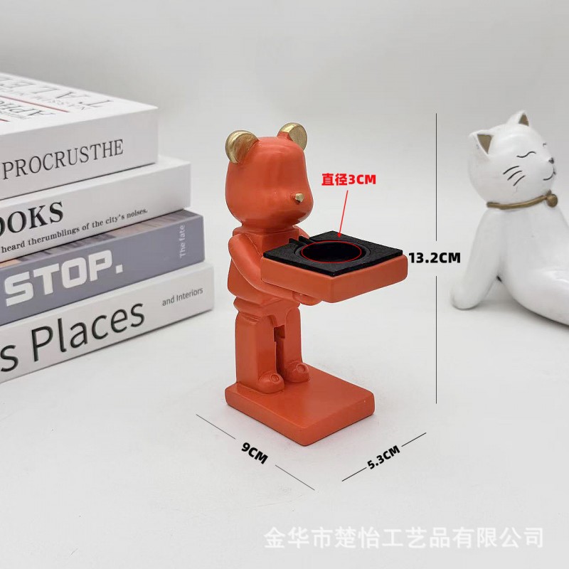宇航员手表架装饰摆件老爷爷表台iWatch座托盘手表树脂展示架桌面