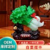 加工定制白菜如意树脂酒柜摆件高级感中式发财乔迁礼物玄关装饰品