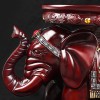 大象换鞋凳摆件仿红木树脂工艺品家用中式入户可坐式大号动物坐凳