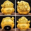 金元宝聚宝盆招财盆摆件树脂小众发财开业乔迁礼物工艺装饰品批发