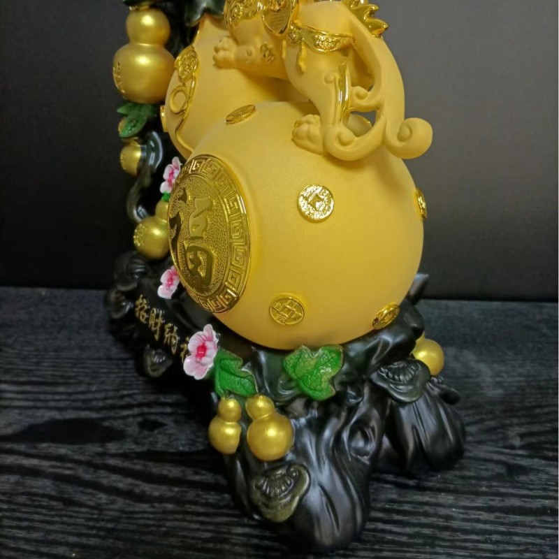 发财葫芦树脂工艺品酒柜摆件开业礼品乔迁礼物玄关装饰用品家居