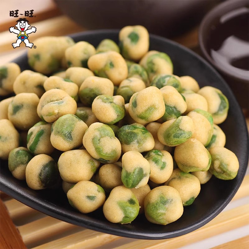 旺旺挑豆豌豆海苔脆皮花生休闲零食小吃坚果炒货年货团购批发年货