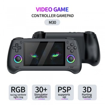 跨境爆款M30掌上游戏机开源掌机大型3D双摇杆PSP游戏街机电视连接