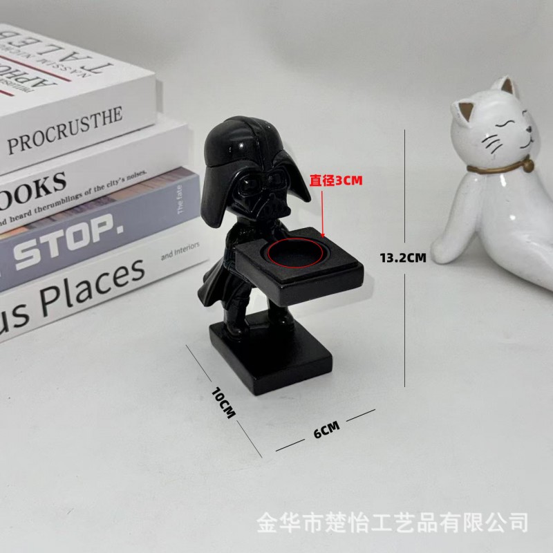 宇航员手表架装饰摆件老爷爷表台iWatch座托盘手表树脂展示架桌面