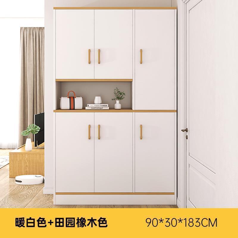 鞋柜家用门口大容量入户门玄关柜一体隔断靠墙收纳储物柜加高鞋架