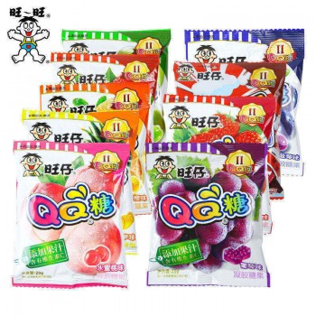 旺仔QQ糖36小包休闲小零食软糖果汁糖水果糖旺旺大礼包儿时怀旧