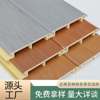 木塑板户V缝平外挂板公园景观园林工程ASA外墙板防水木塑户外墙板