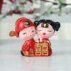 结婚娃娃百年好合树脂工艺品礼物婚房客厅创意家居摆件桌面手工