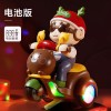 跨境儿童特技电动三轮车可爱小熊萌趣动感摩托车灯光音乐电动玩具