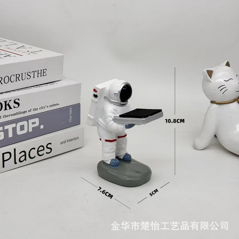 宇航员手表架装饰摆件老爷爷表台iWatch座托盘手表树脂展示架桌面