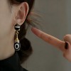 民族风藏式仿天眼纹耳环耳钉小众独特复古高级感精致大气时尚耳饰