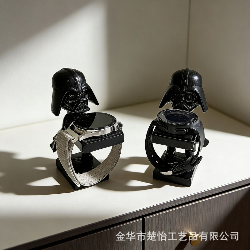 宇航员手表架装饰摆件老爷爷表台iWatch座托盘手表树脂展示架桌面