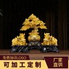 加工定制发财树脂酒柜摆件高级感中式乔迁礼物酒店新家玄关工艺品