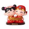 婚庆娃娃新婚结婚礼物百年好合礼品婚房家居装饰摆设树脂中式摆件