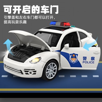 惯性警车公安车出租车儿童玩具仿真特警车汽车模型男孩1-3岁批发