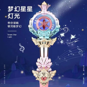 儿童发光仙女魔法棒玩具女孩3-6岁女童小魔仙公主圣诞节生日礼物