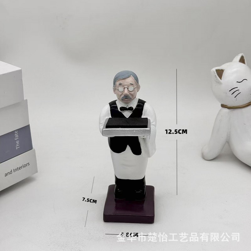 宇航员手表架装饰摆件老爷爷表台iWatch座托盘手表树脂展示架桌面
