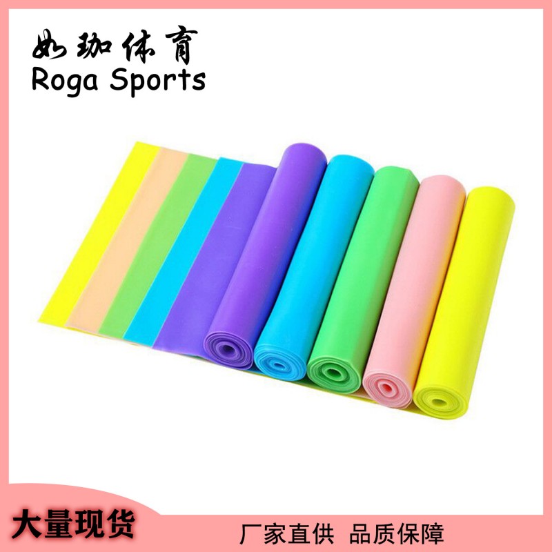 环保TPE拉力片瑜伽带弹性拉伸带弹力带伸展带拉力带健身辅助用品