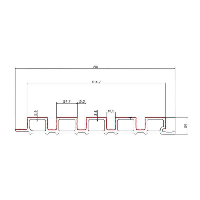 户外塑木外墙长城板凹凸型共挤防腐防水庭院围栏格栅外墙装饰吊顶
