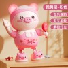 电动跳舞小猪炫酷灯光动感音乐左右行走男女宝宝儿童早教玩具跨境