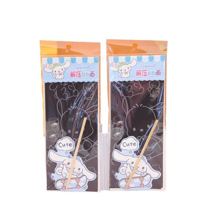 卡通解压刮刮画学生儿童diy手工刮画本炫彩涂鸦刮刮乐玩具