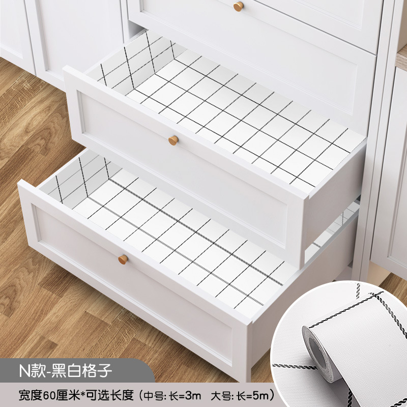 抽屉贴纸自粘墙纸防水防潮可擦洗壁纸旧家具翻新衣柜橱柜家用贴膜