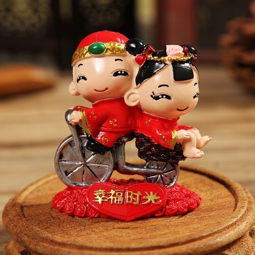 婚庆结婚工艺品新郎新娘百年好合婚礼布置摆件婚房桌面家居装饰品