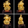 百福临门葫芦摆件客厅玄关中式树脂沙金乔迁礼物金葫芦金葫芦摆件
