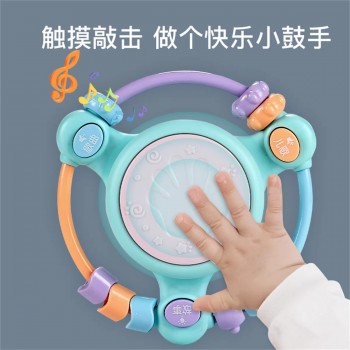婴儿玩具0到1岁宝宝手拍鼓音乐摇铃小钢琴6个月以上幼儿益智早教