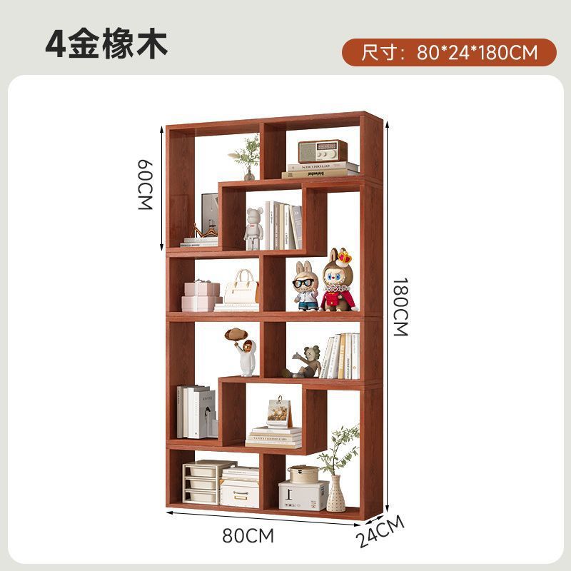 简约落地组合书架书柜创意转角柜卧室落地柜简易置物架隔断展示架
