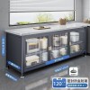 厨房置物架落地多功能橱柜家用微波炉碗柜餐边柜收纳柜储物柜架子